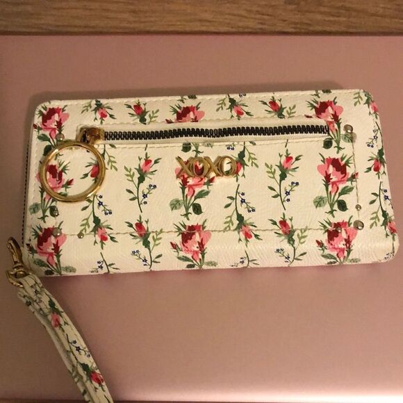 Xoxo zipper wristlet wallet floral - Picture 1 of 9